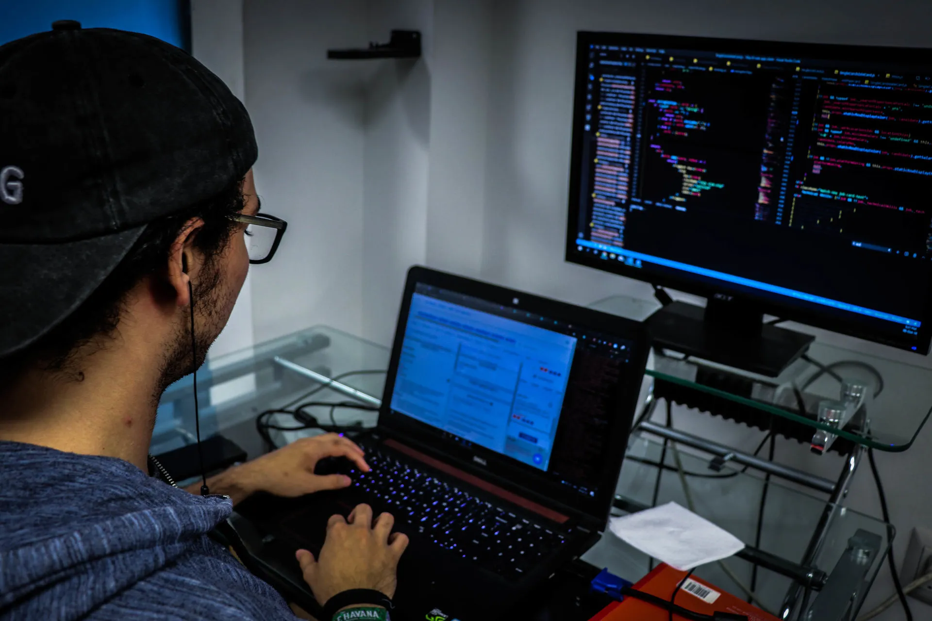 Daniel trabajando
