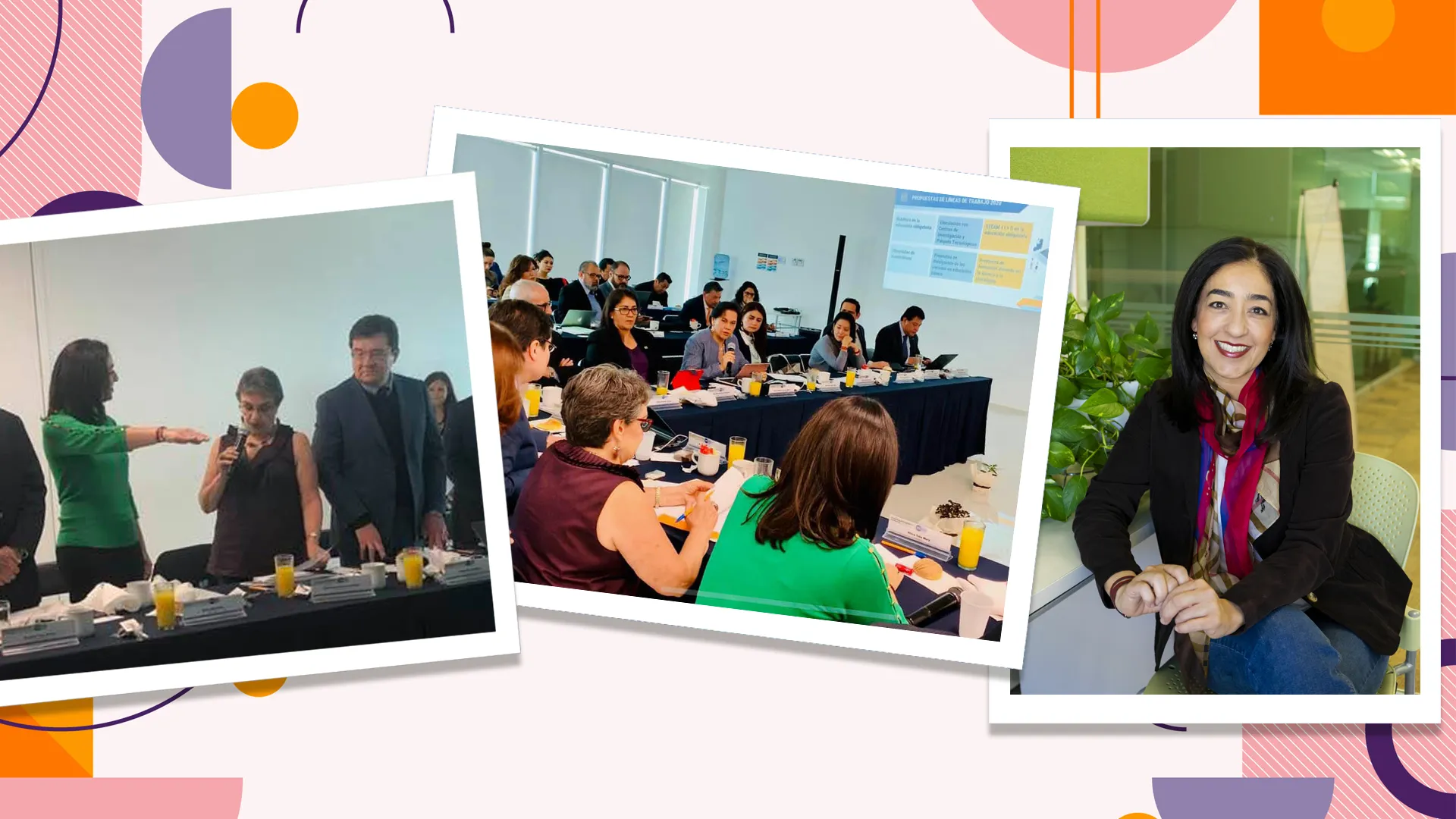 Elvira Toba, tomando protesta como Presidenta de Consejo Estatal de Participación Social en la Educación de Guanajuato