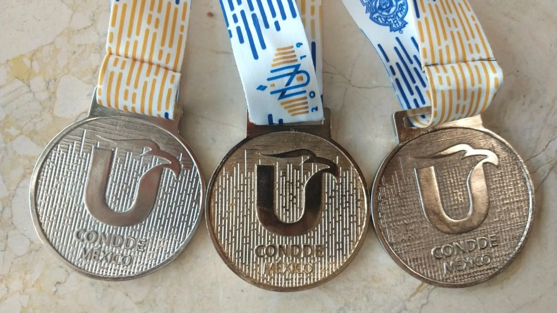 Medallas obtenidas por los representantes del Tec Campus San Luis en la Universiada Nacional 2019 
