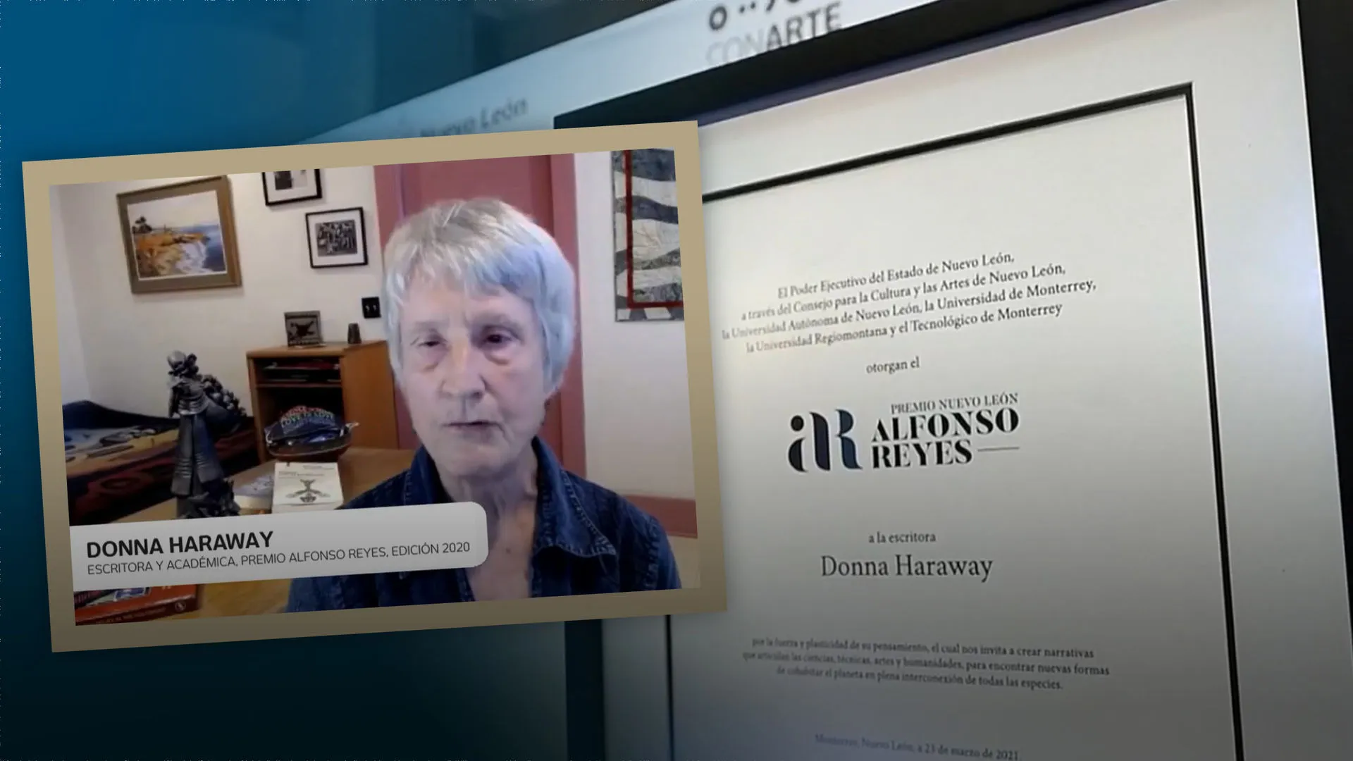 Recibe Premio Alfonso Reyes por su feminismo y post humanismo 