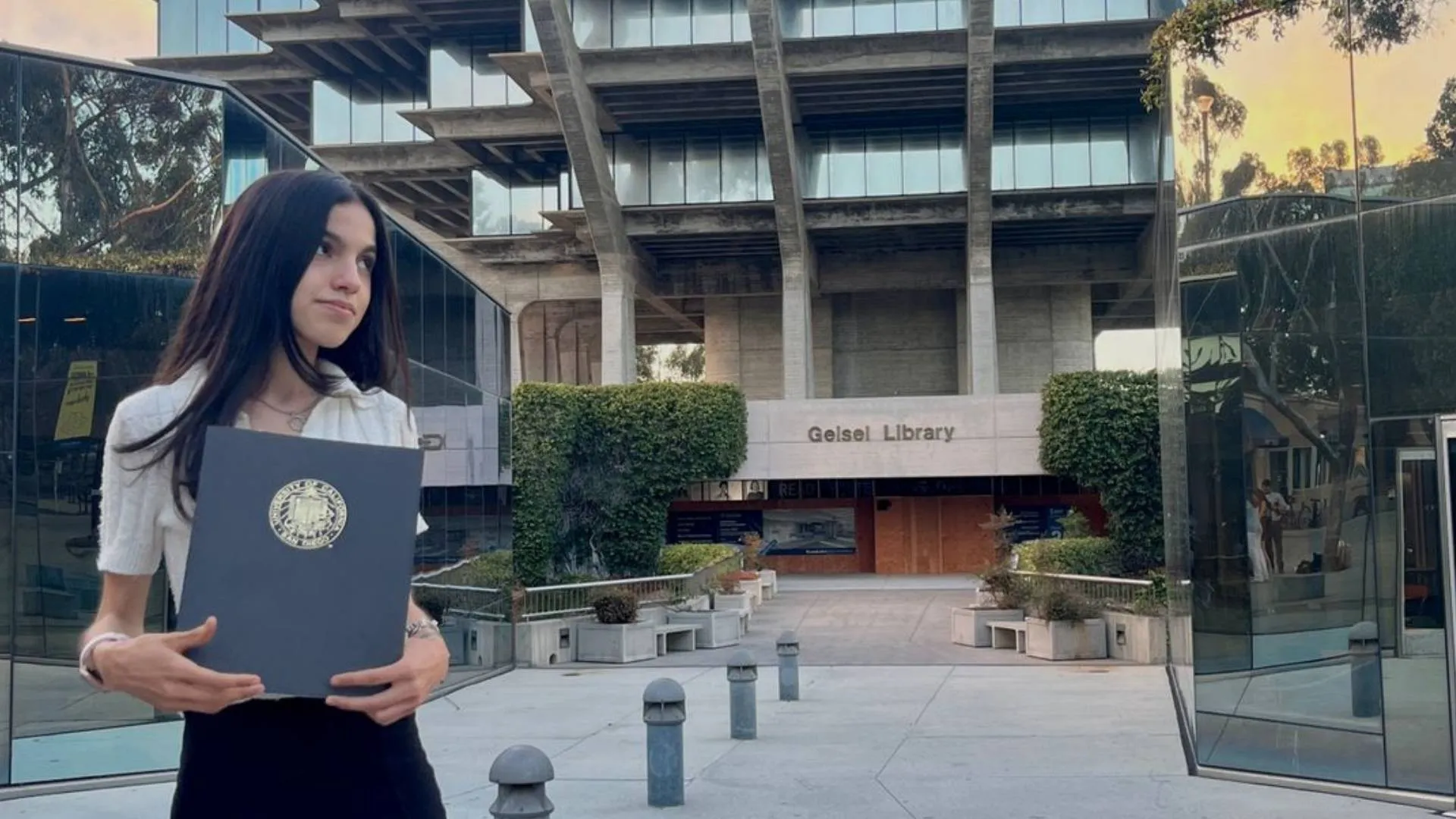 Liz en la universidad de California