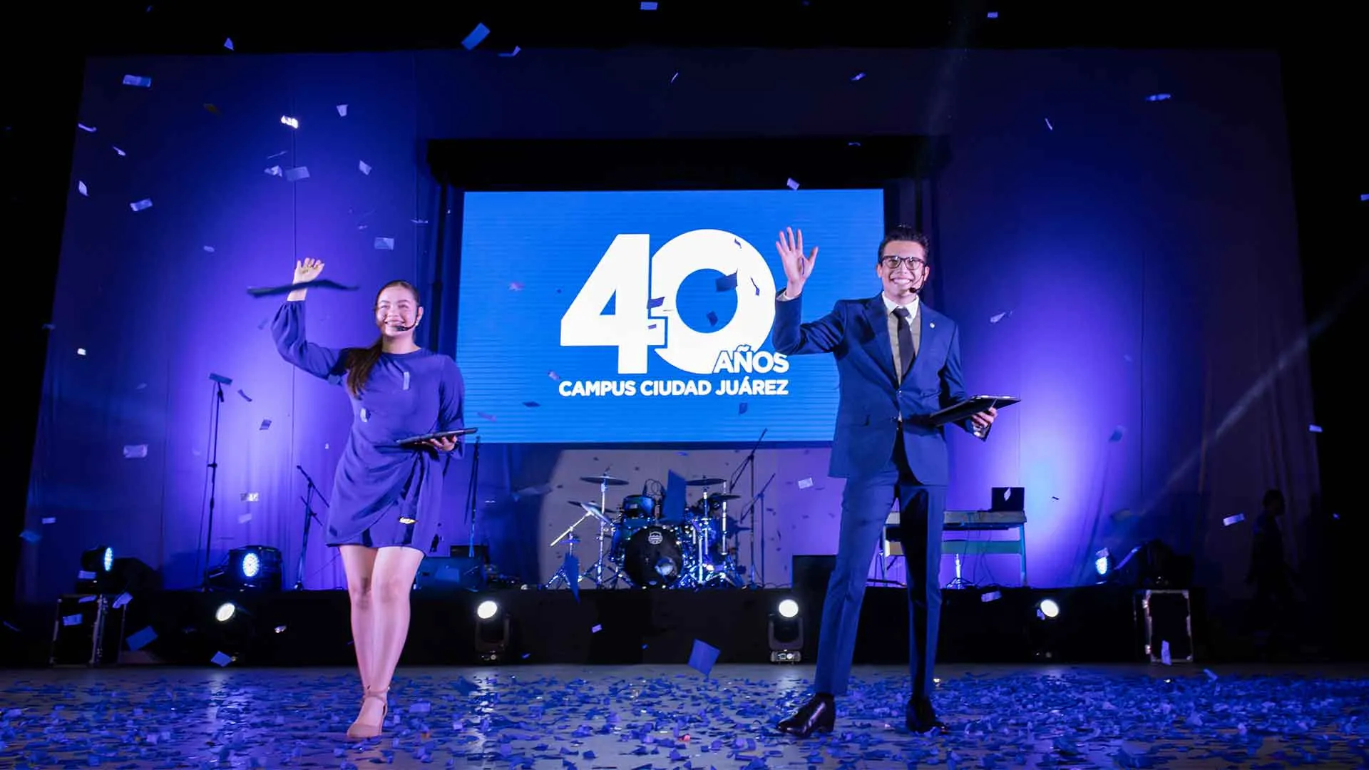 Presentadores 40 aniversario Tec campus Ciudad Juárez 