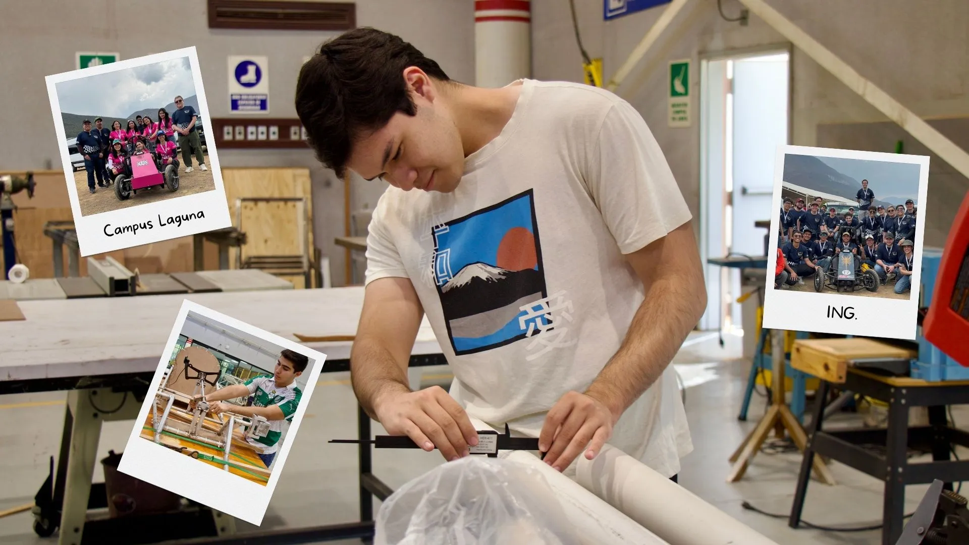 Estudiantes de ingeniería se preparan para participar en competencias de diseño automotriz