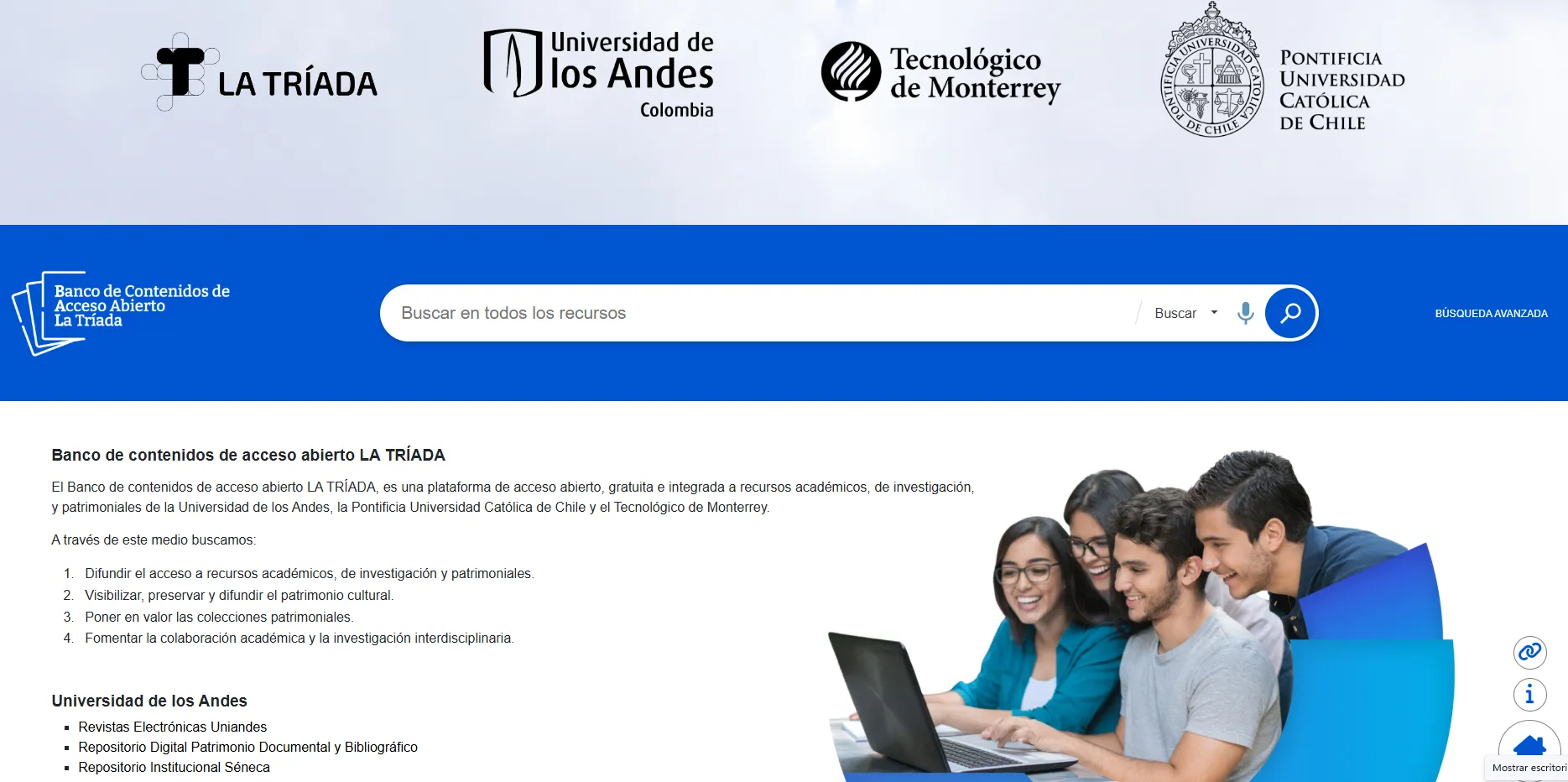 &nbsp;Banco de Contenidos de Acceso Abierto