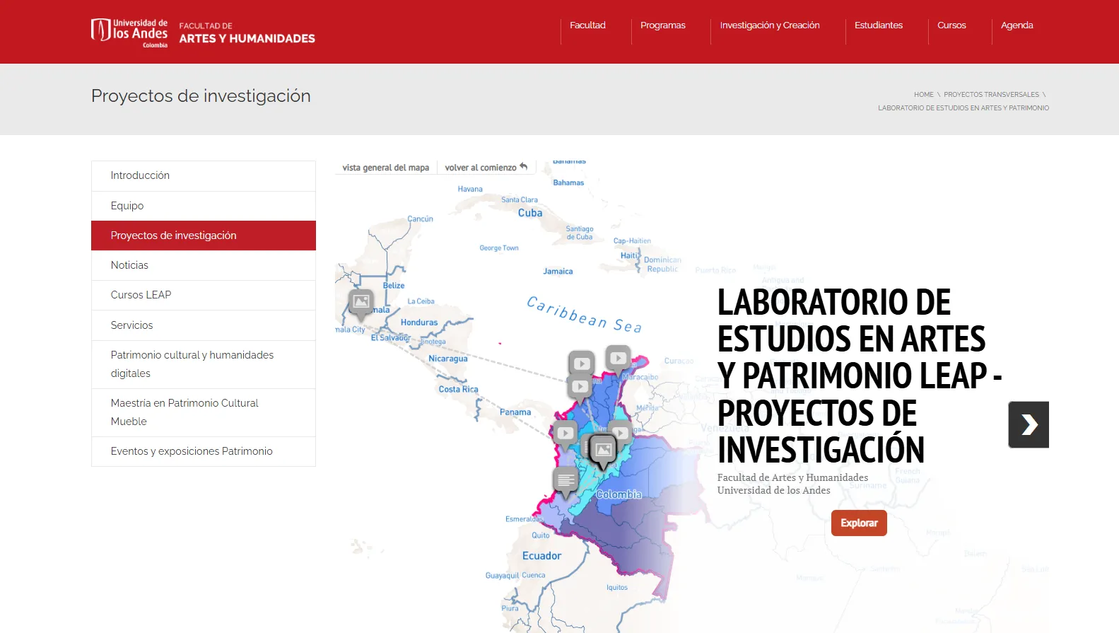 &nbsp;Laboratorio de Estudios de Artes y Patrimonio