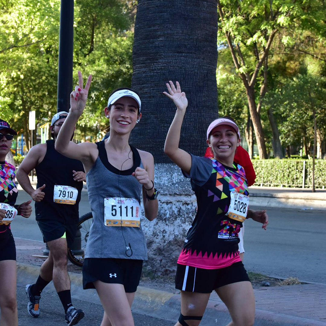 Carolina Borja, corriendo el 21k 2017