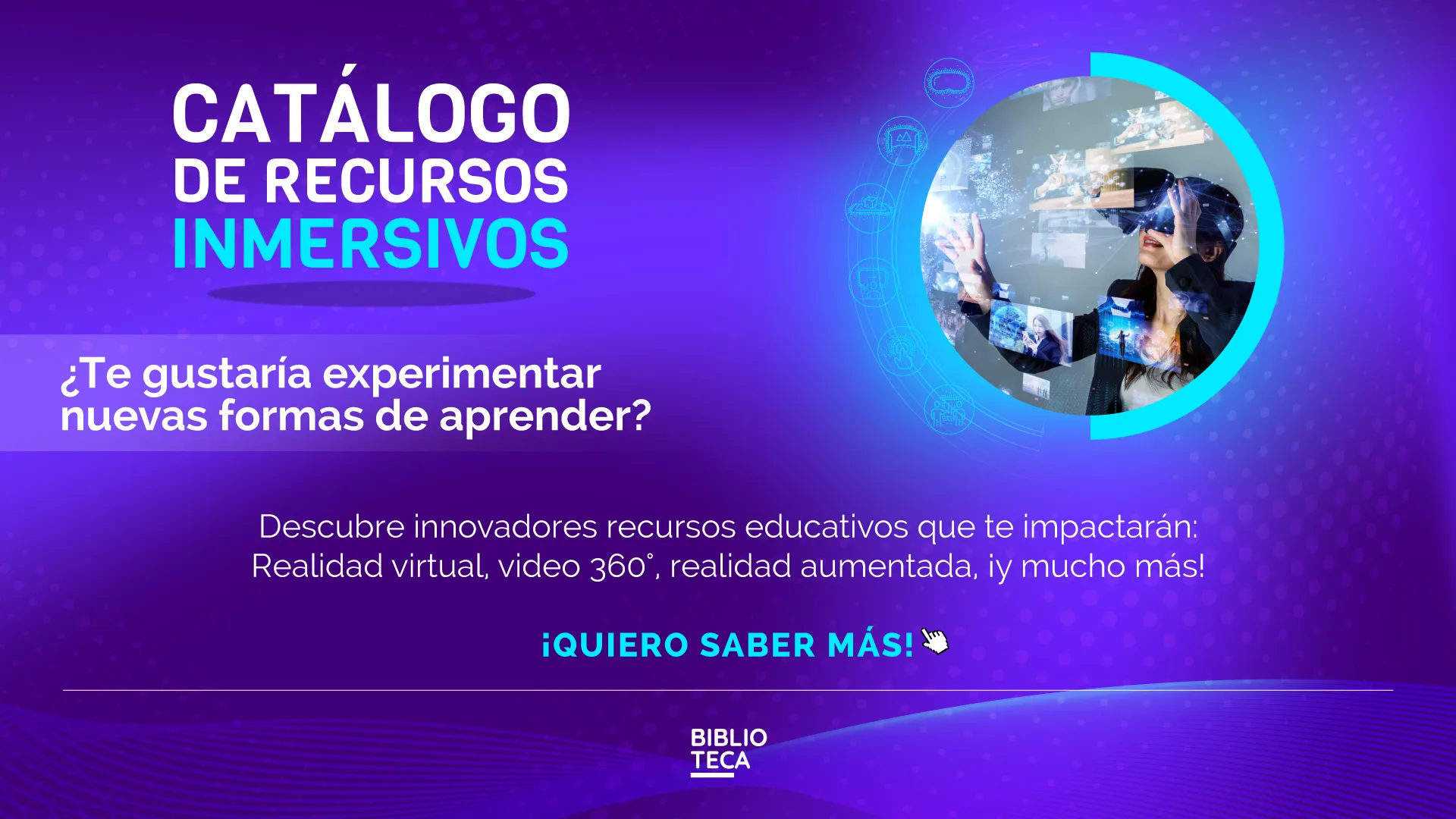 Cat&aacute;logos inmersivos para estudiantes 