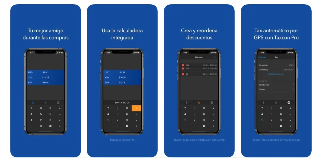 Vista previa de la aplicación