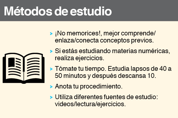 Consejos Métodos de estudio