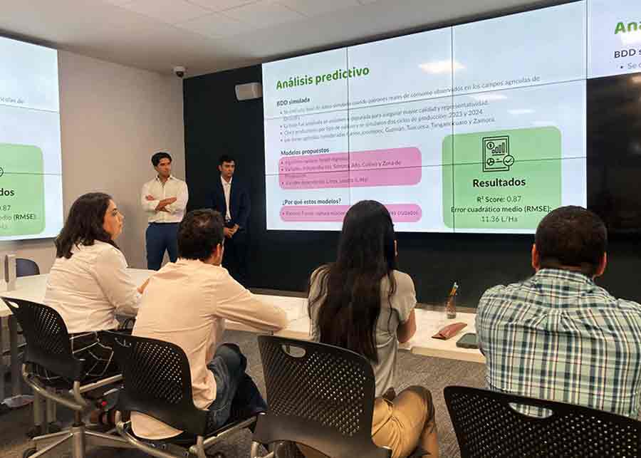 Estudiantes del Tec Guadalajara predicen con IA uso agropecuario de agua.