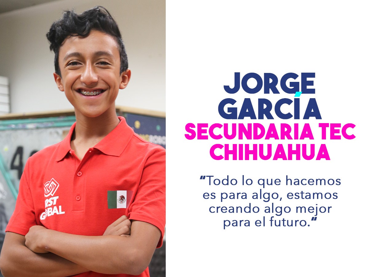 Jorge, miembro del equipo mexicano que competirá en el FIRST Challenge 2018.