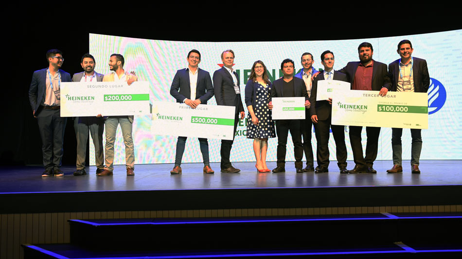 Los ganadores del Heineken Green Challenge.