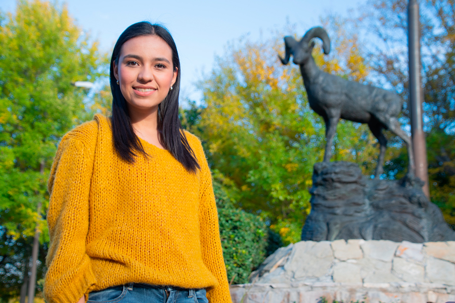 Mónica González, presidente entrante de la sociedad de alumnos de Negocios Internacionales