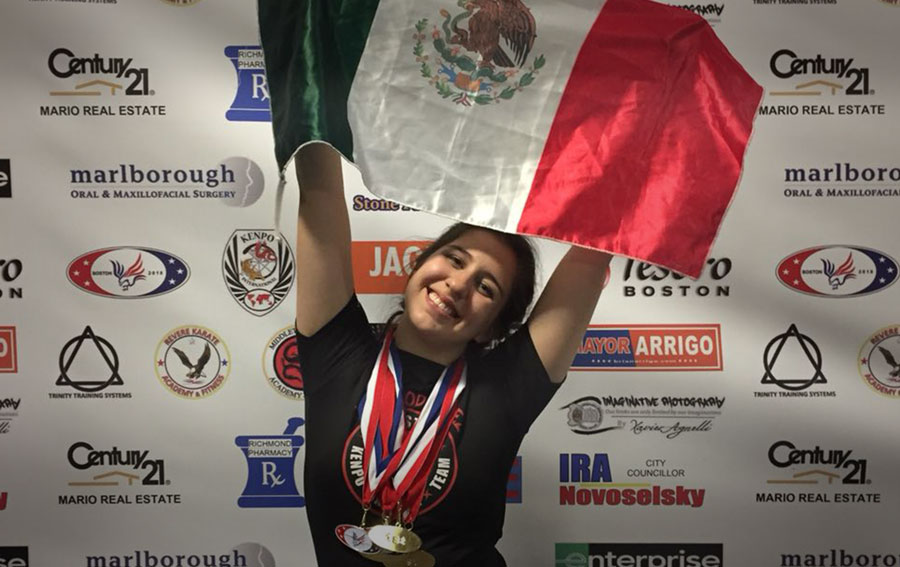 La alumna ganadora de kenpo