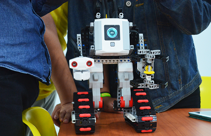 Robot en prueba de funciones