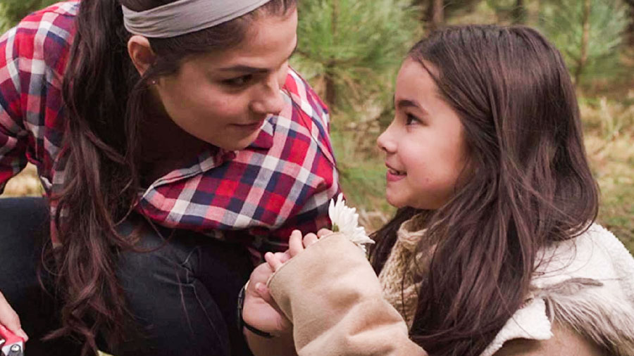 Sofia en el set de Verónica