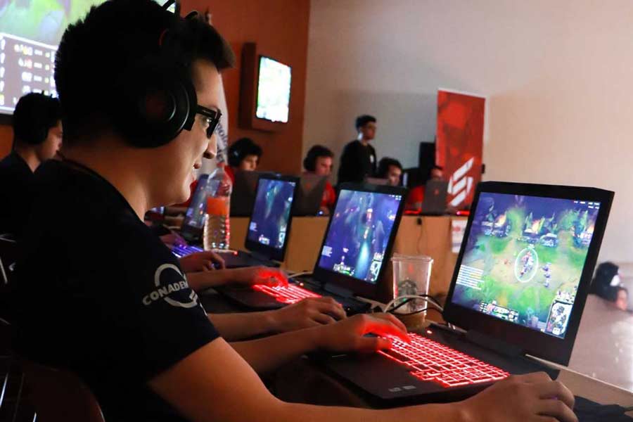 Jugadores de esports en competencia