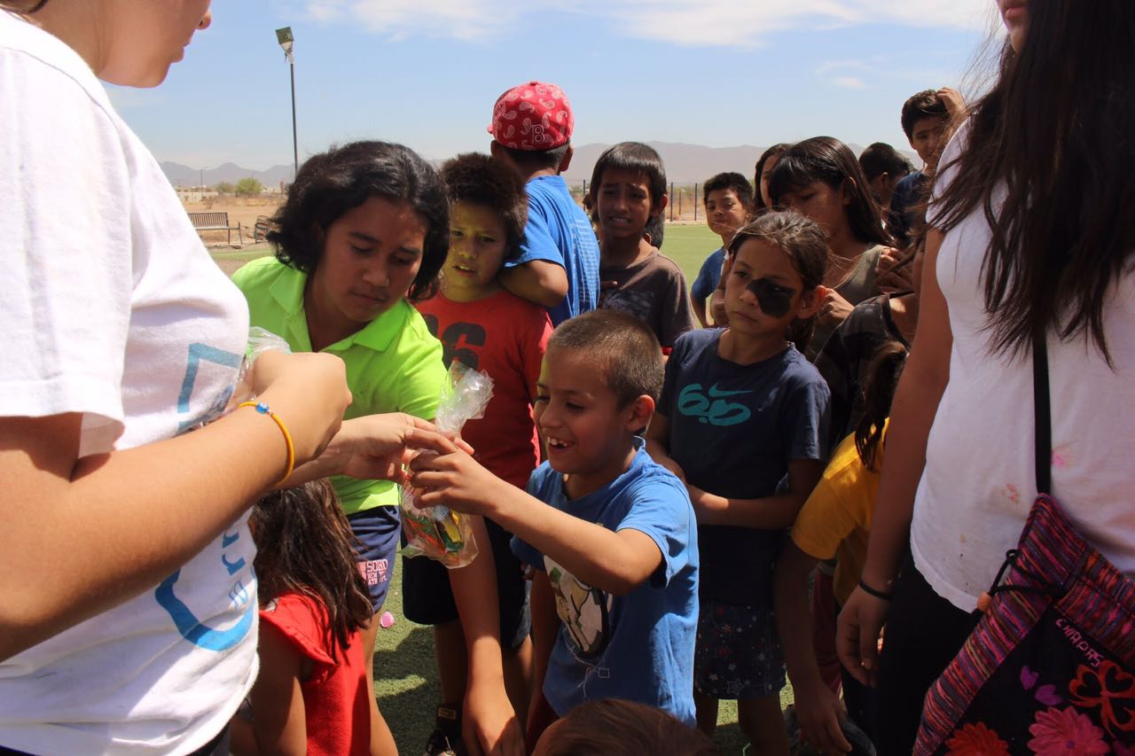 Felicidad en los rostros de los niños