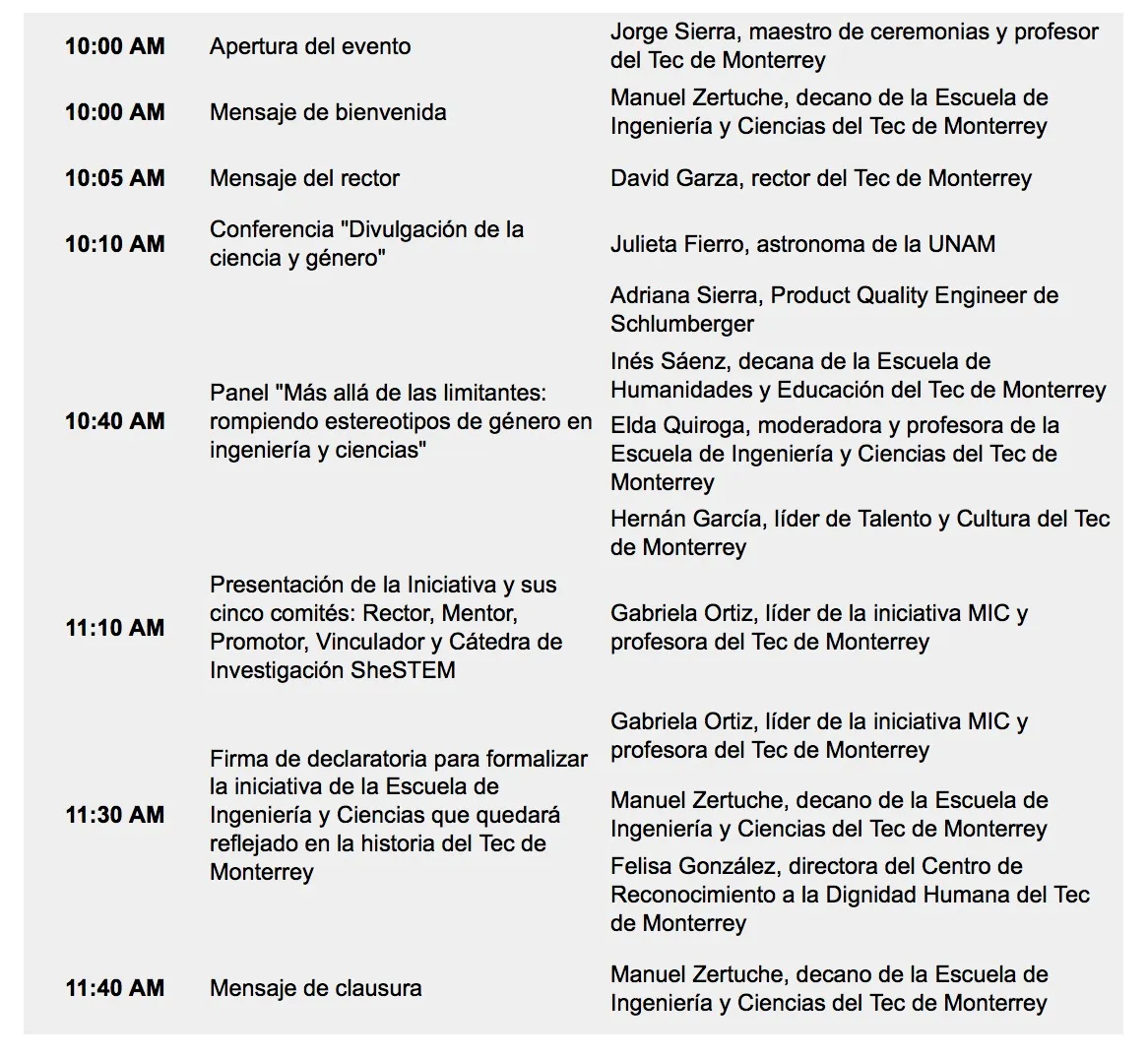 AGENDA