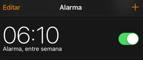 Alarma para regreso a clases 