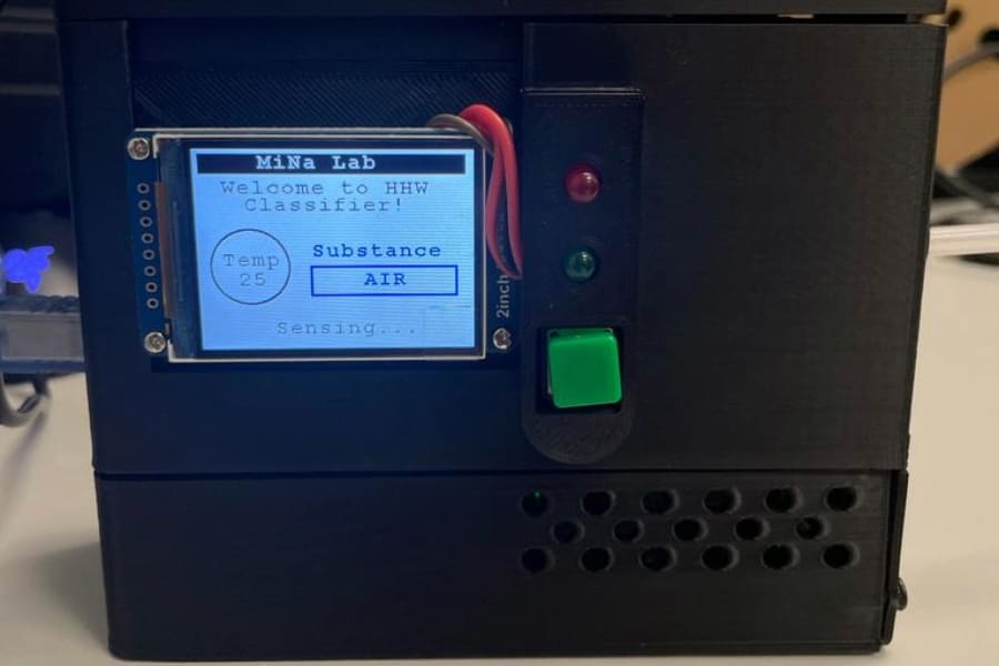 Imagen del dispositivo de detección de gases que creó Giovanna