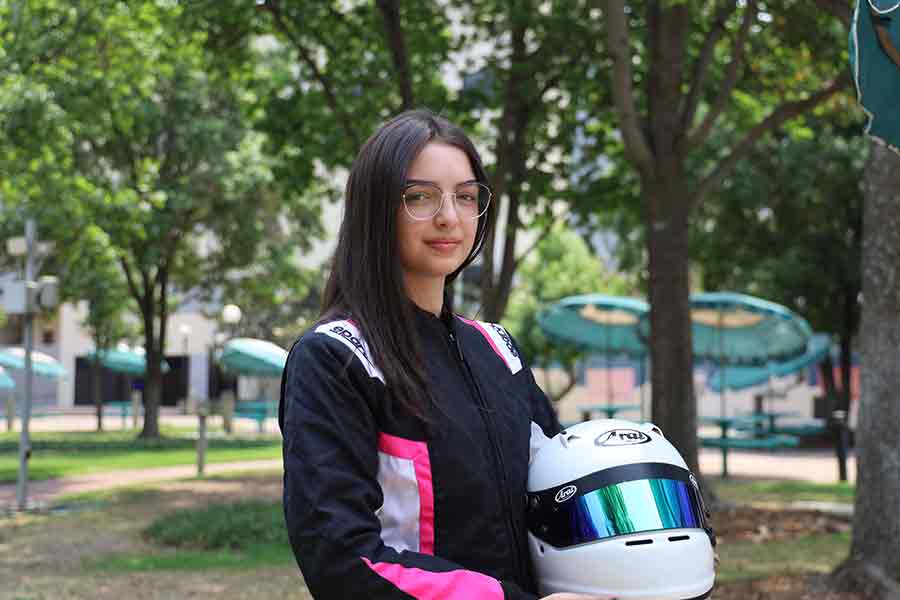 Alumna y piloto de karts Luana Céspedes, de PrepaTec Guadalajara.