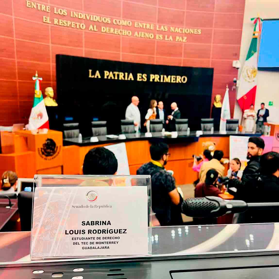 Alumna de Tec Guadalajara presentó propuesta en el senado de la república.