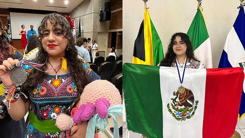Alumna PrepaTec Cuernavaca, Andrea Cascante, logra medallas internacionales en olimpiadas de matemáticas