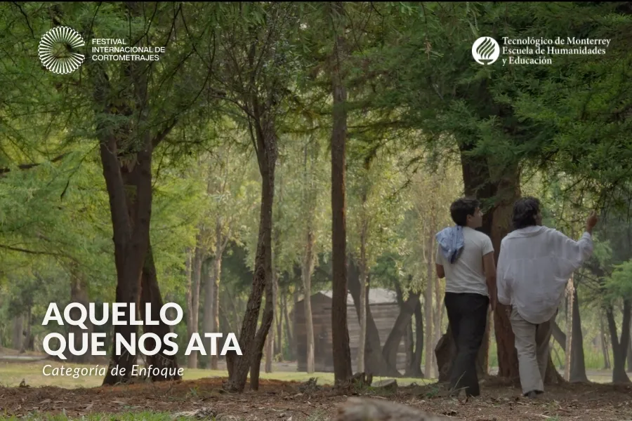 Escena del cortometraje Aquello que nos ata, una historia sobre la vida, la muerte y el perdón dirigida por Natalia Croda y producida por Ximena Soriano.