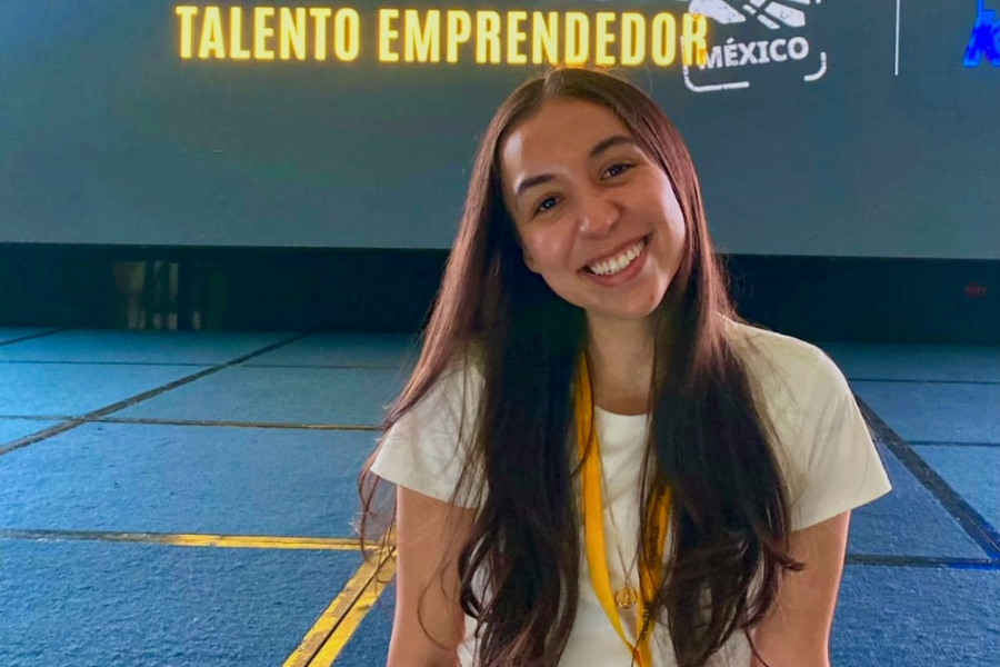 Arely Jiménez en la competencia nacional de emprendiemiento Enactus 2025