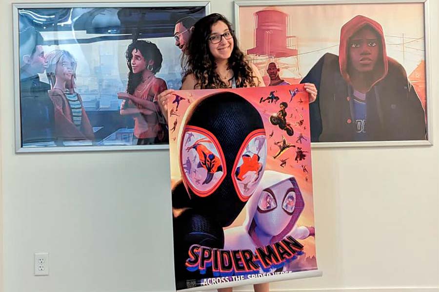 Astrid fue parte de la producción de Sony Pictures Imageworks para la segunda película animada de Spider-Man.
