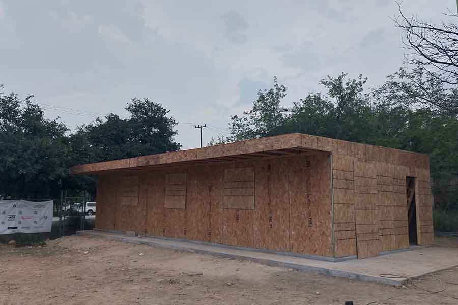 Aula de madera construida por estudiantes y EXATEC del campus Monterrey.