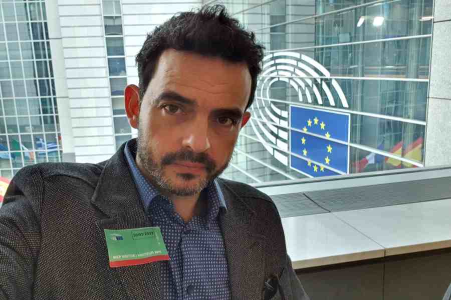 Andrés Barradas en el Parlamento Europeo