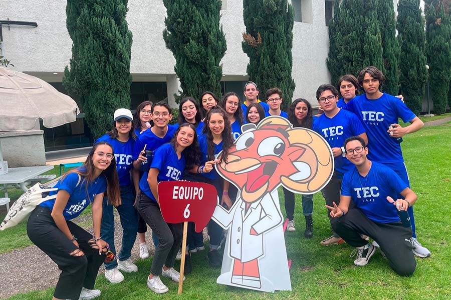 Benjamín durante su bienvenida al Tec