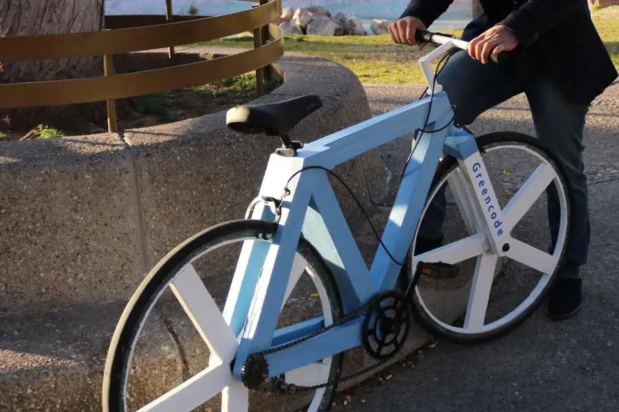 Bicicleta de papel