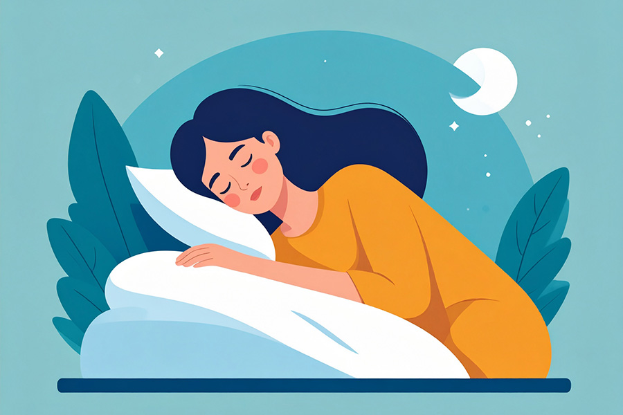 Persona con sue&ntilde;o &oacute;ptimo