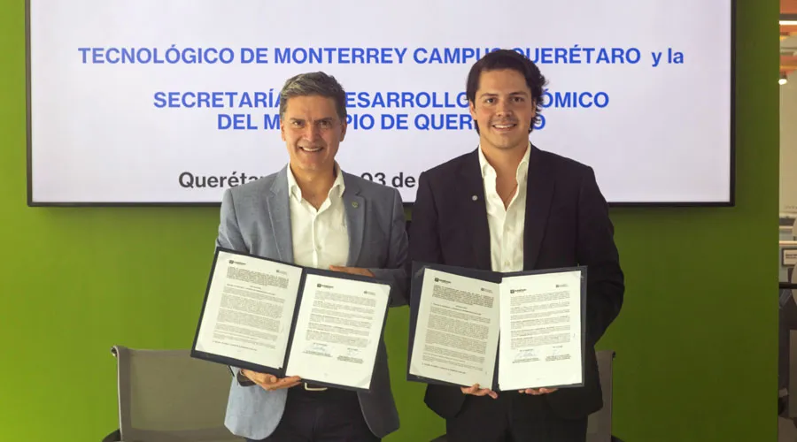 Firma de convenio de colaboración Tec de Monterrey y Secretaría de Desarrollo Económico de Querétaro