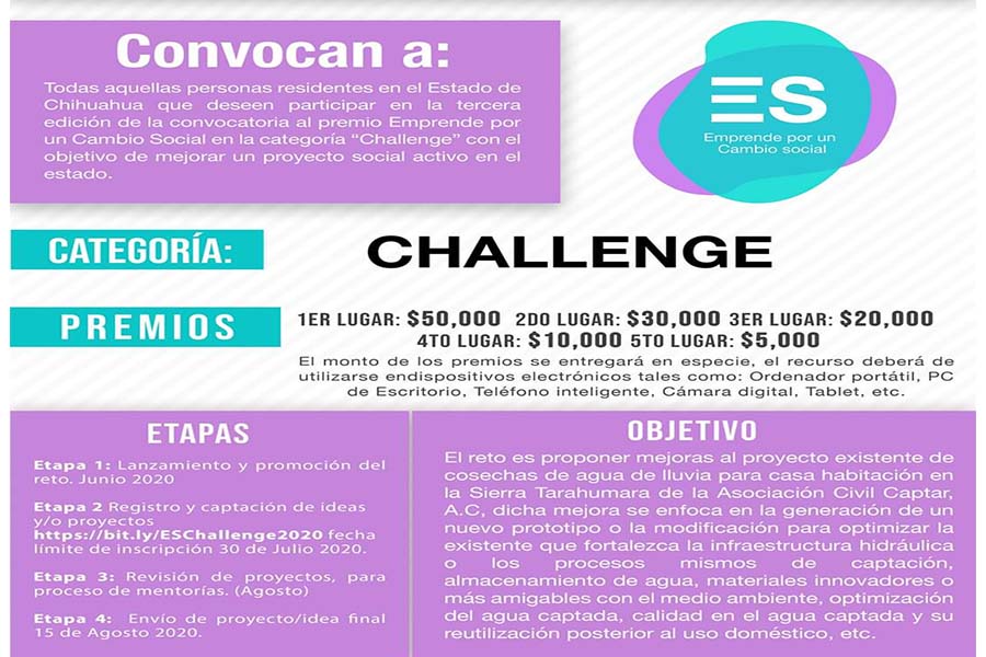 Convocatoria para Emprende por un  Cambio Social