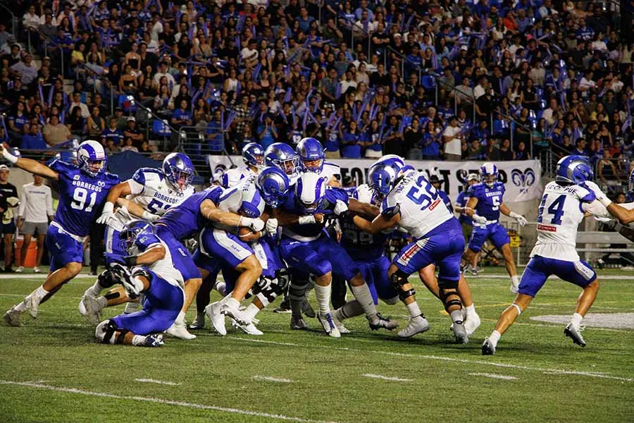 Partido Borregos Monterrey vs. Borregos Puebla de Liga Mayo de ONEFA.