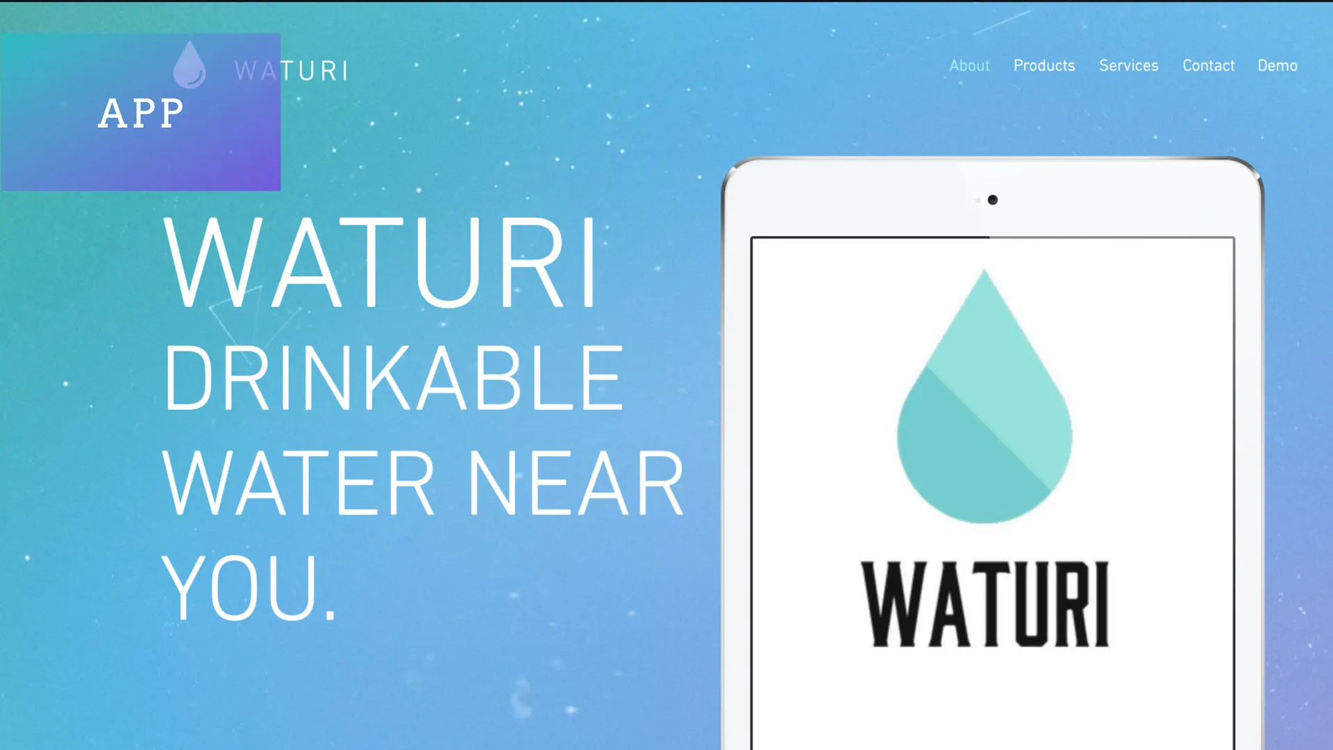 Lema de Waturi: Water in demand, anytime, anywhere.