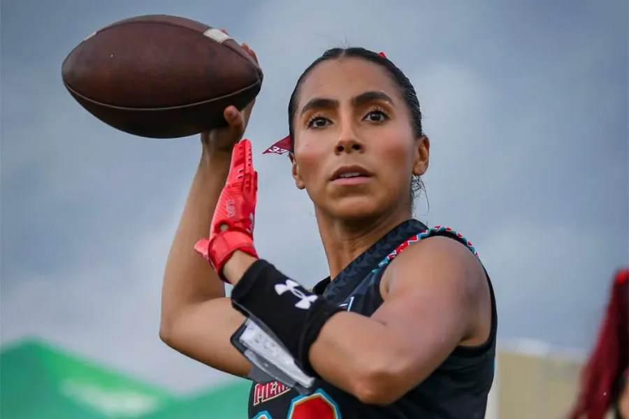 jugadora de flag Diana Flores