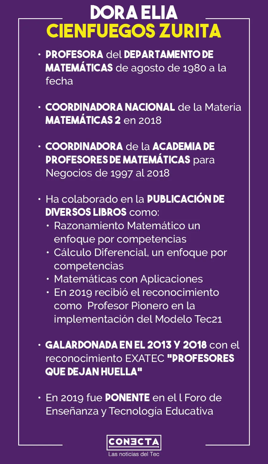 Dora Elia Cienfuegos trayectoria