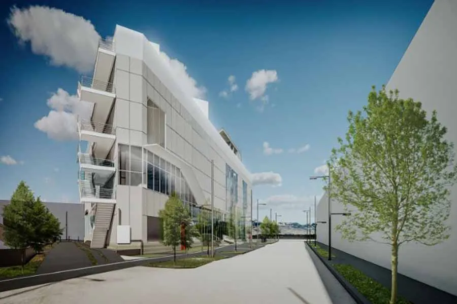 Render de edificio Núcleo del campus Monterrey.