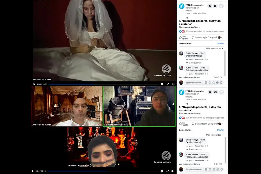 La reinvención del pabellón del terror de este año fue mediante aplicaciones tecnológicas para realizar los efectos.