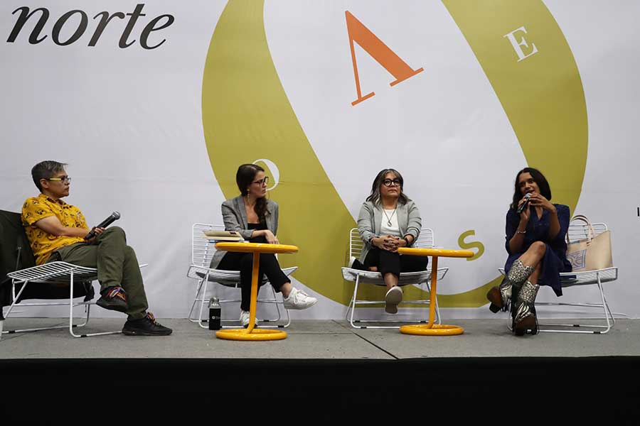 (De izq. a der.) Criseida Santos, Mayte López, Sylvia Aguilar Zéleny y Alma Delia Murillo.