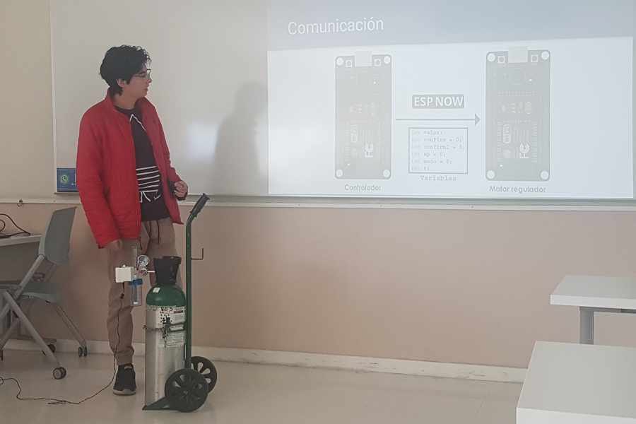 Estudiante de Ingeniería crea un oxigenador automático durante su estancia profesional y está en proceso de patente.