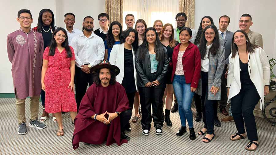 Estudiante del Tecnológico de Monterrey campus Santa Fe con estudiantes de todo el mundo en programa de la ONU