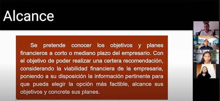 Estudiantes de la escuela de Negocios dan asesoría financiera a microempreasarios