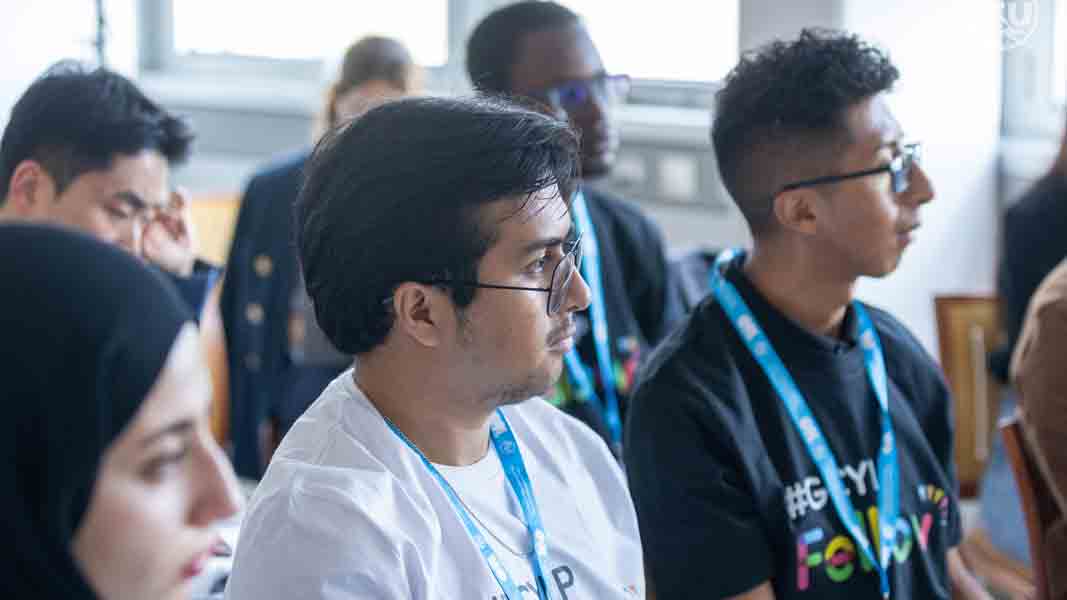 Foro ONU en Suiza en el que participó el alumno del Tec Guadalajara, Erick Oseguera.