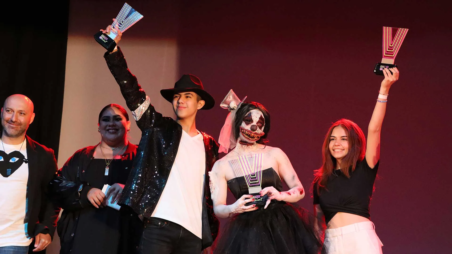 (De izq. a der.) y Sebastián Martínez, Dara Liliana Aguiñaga y Marina Espinosa Azuela.